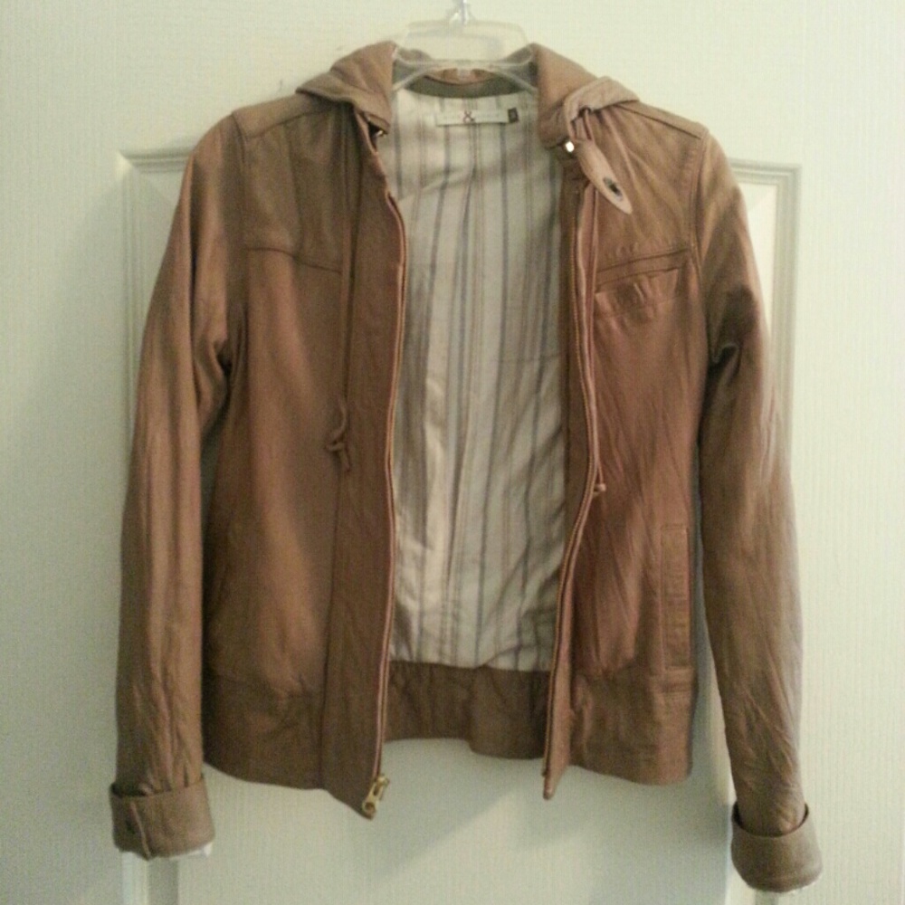 Mike & Chris Tan Leather Jacket